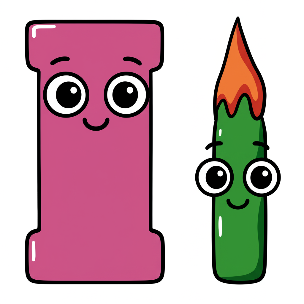 Friendly Letter I Duo Coloring Page - Colored Preview