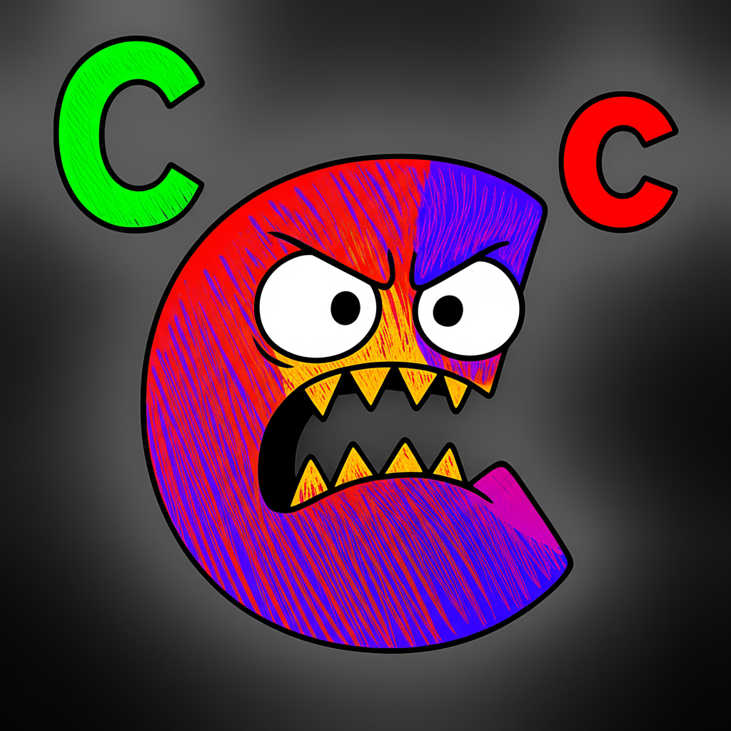 Furious Letter C Coloring Page - Colored Preview