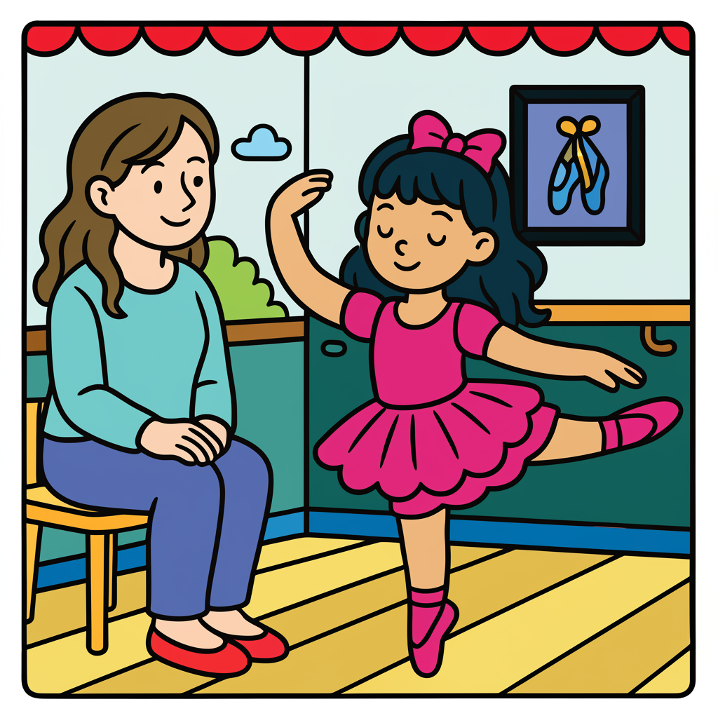 Little Ballerina's Recital - Colored Preview