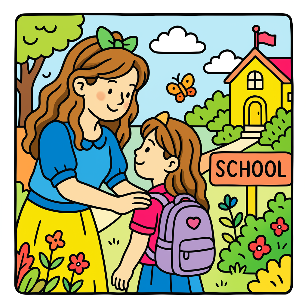 First Day at School Smiles - Colored Preview