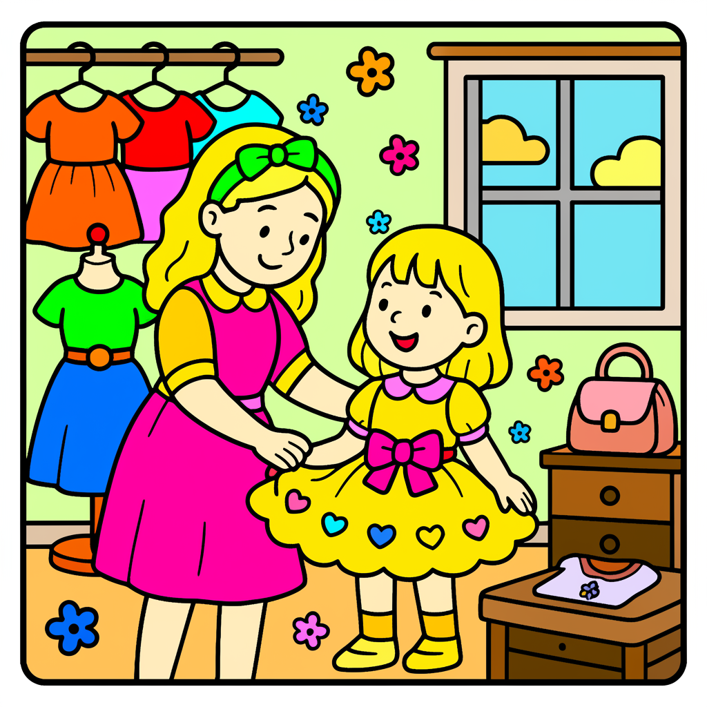 Dress-Up Day Delight - Colored Preview